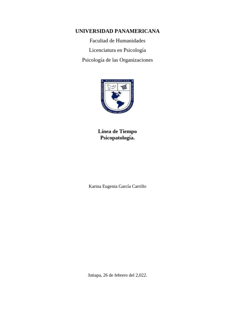 Linea de Tiempo Psico. Del Adulto Karina Garcia | PDF