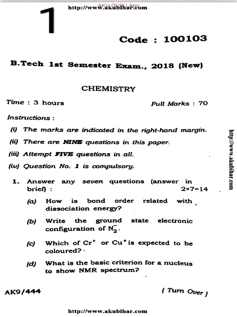 Chem Pyq Pdf