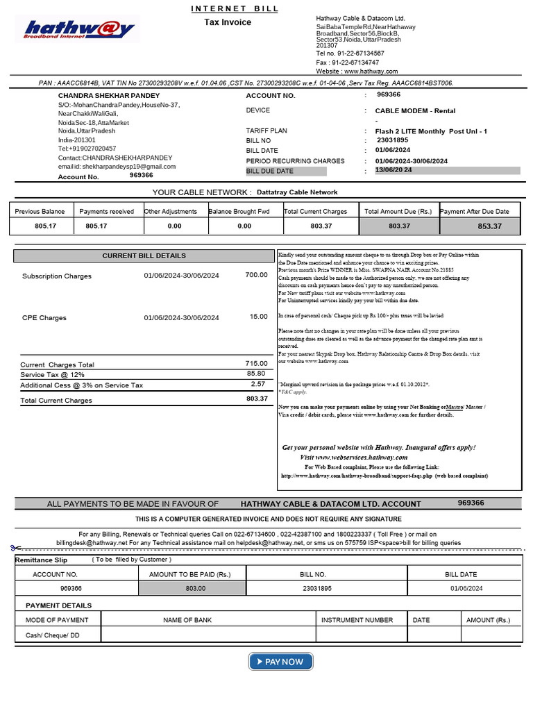 internet-bill-format-pdf