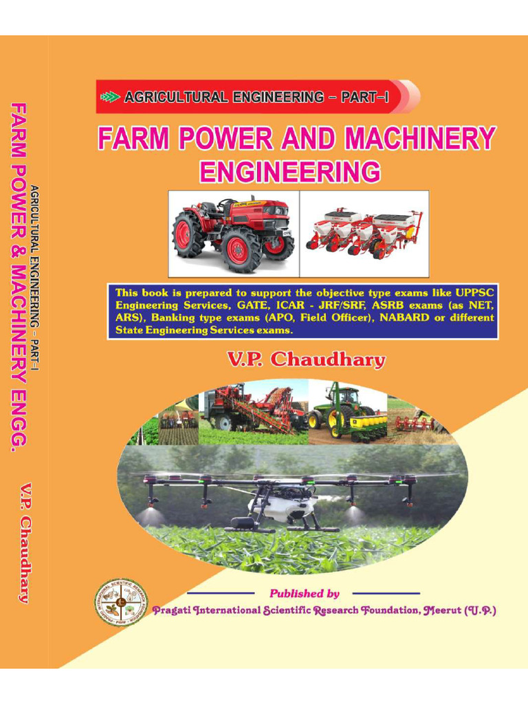 Book Agricultural Engineering Part I Farm Power and Machinery ...