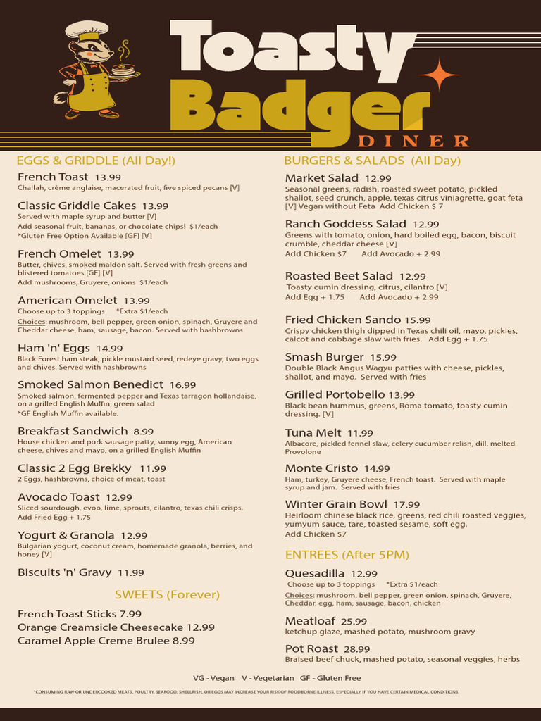 Toasty+Menu+4 12 24 | PDF