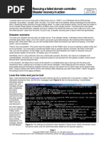 Rescuing A Failed Domain Controller: Disaster Recovery in Action