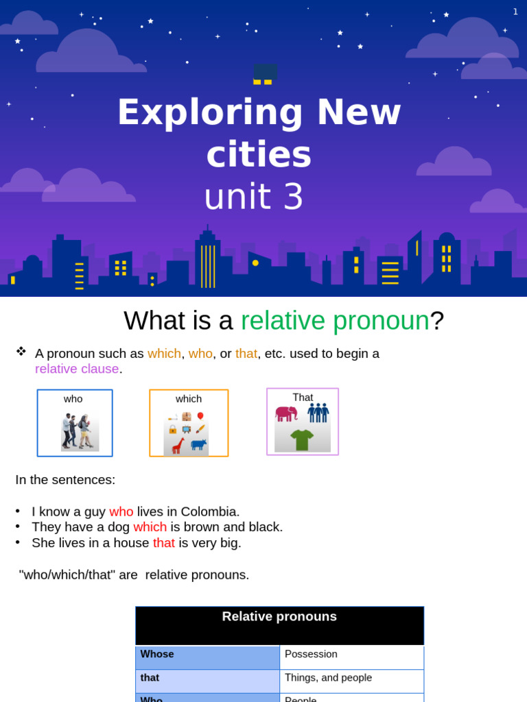 Unit 3 Exploring New Cities Pdf