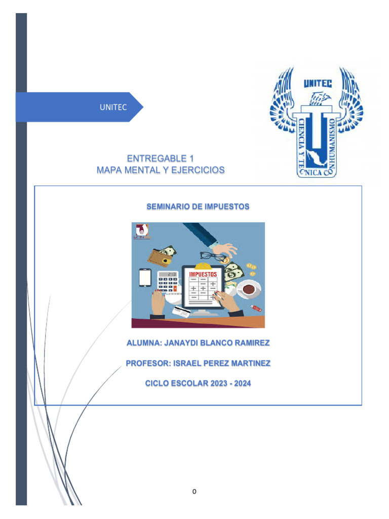 Entregable 1: Seminario de Impuestos | PDF | Impuesto sobre la renta ...