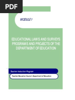 Download Module 1 Educational Laws and Surveys Programs and Projects of the DepEd by Esdpes Borongan SN76126002 doc pdf