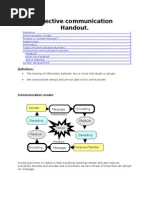 Effective Communication Handout