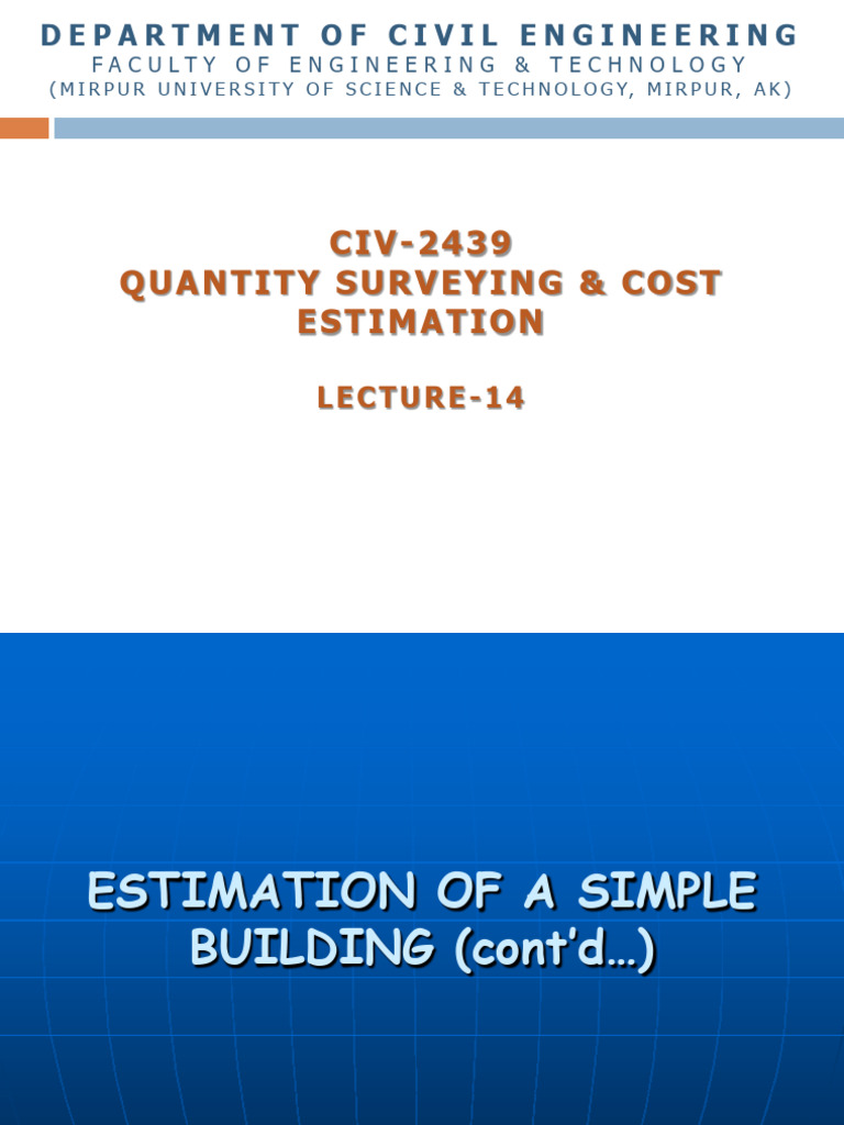 Building Cost Estimation Guide | PDF | Concrete | Mortar (Masonry)