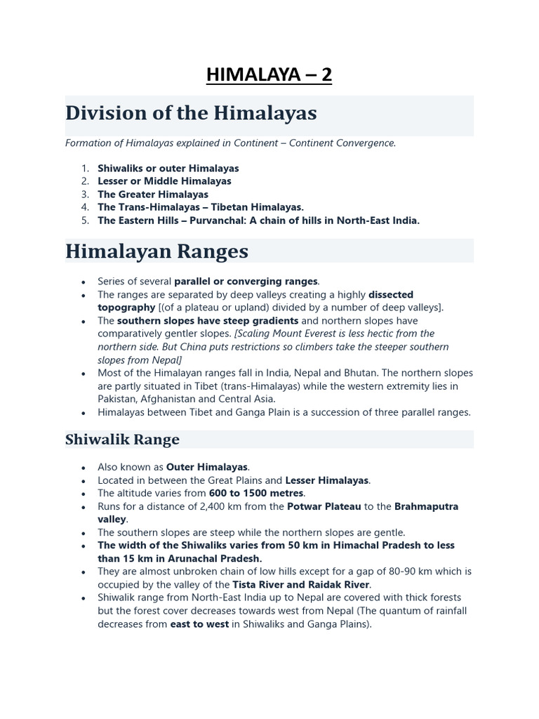 Himalaya 2 | PDF