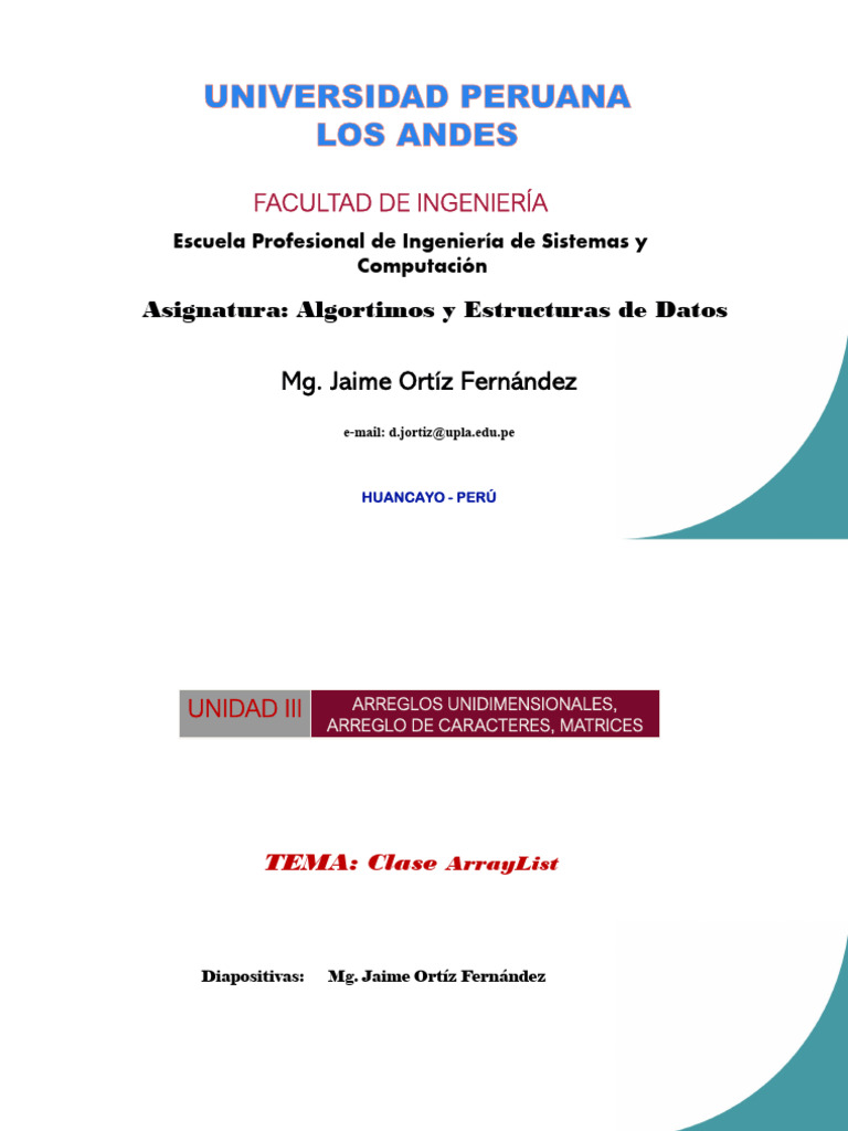 Algoritmos 03 arraylist pdf