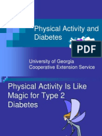 Physical Activity and Diabetes: University of Georgia Cooperative Extension Service