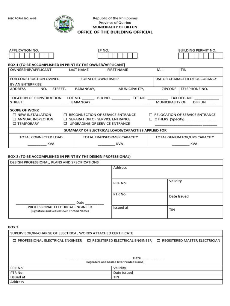5.electrical Form | PDF