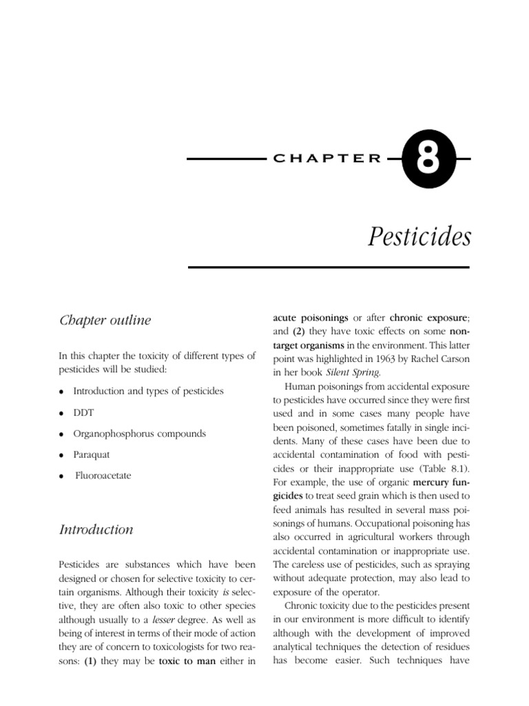 Chapter 8 Intro To Toxicology Timbrell | PDF