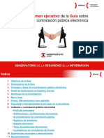 Resumen Ejecutivo de La Guía Sobre Contratación Pública Electrónica