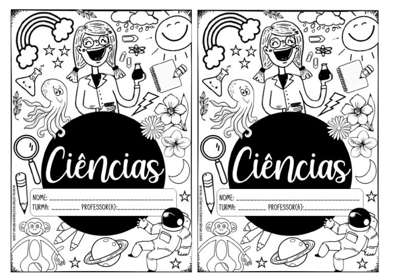 6 Ano - Capa Do Caderno de Ciências | PDF