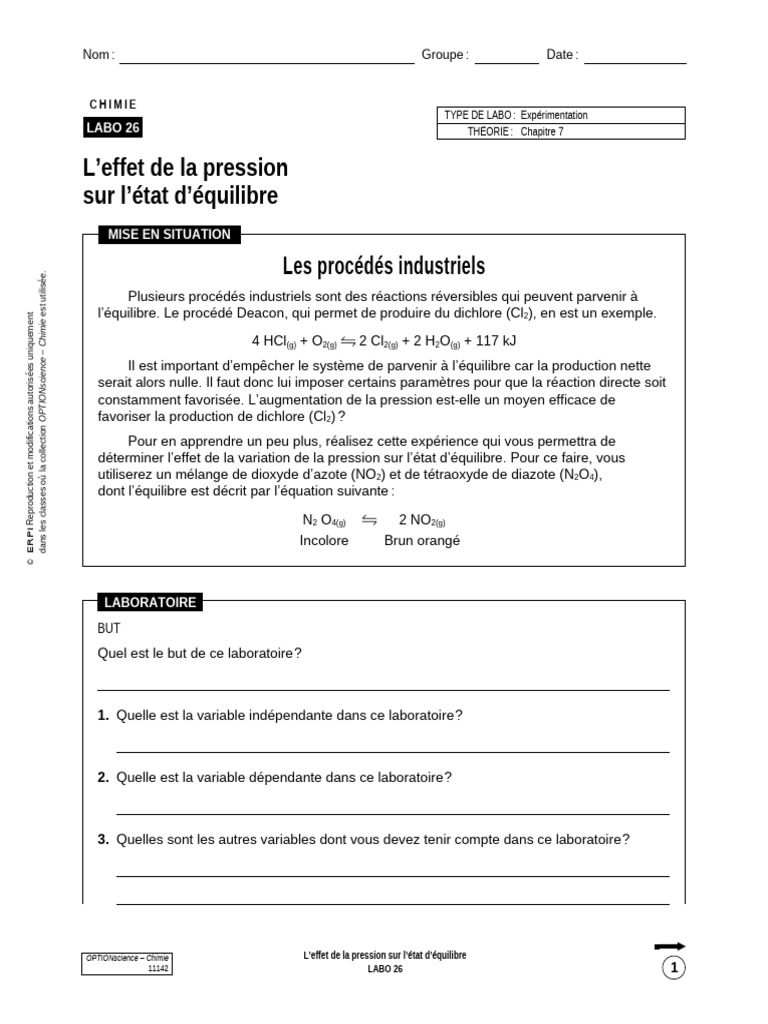 Mod4 Chimie Labo26 | PDF