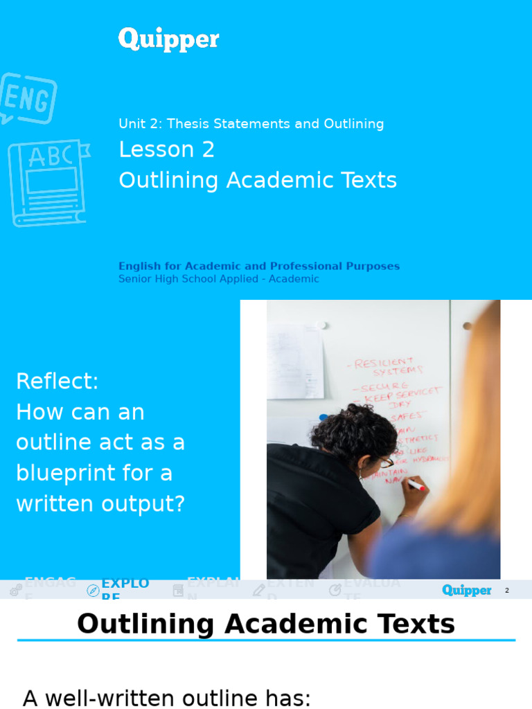 Outlining Academic Texts Guide | PDF | Sources | Written Communication