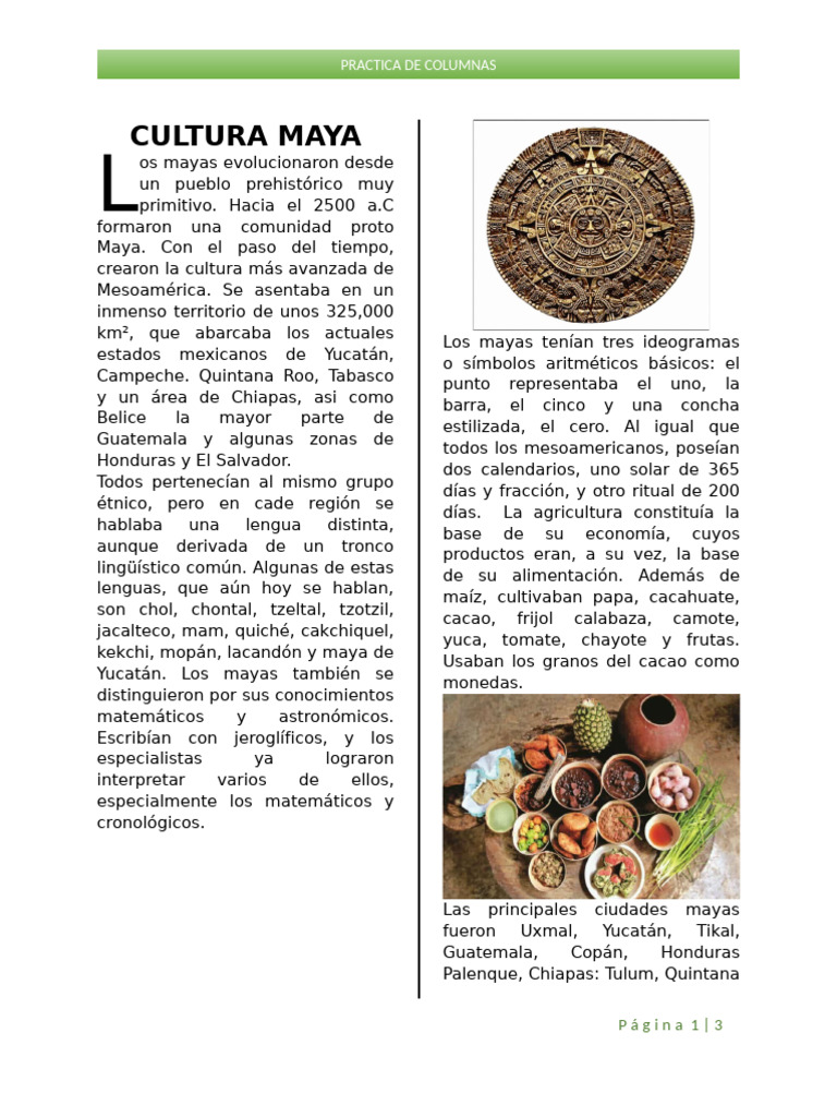 Cultura Maya | PDF | Civilización maya | Mesoamérica
