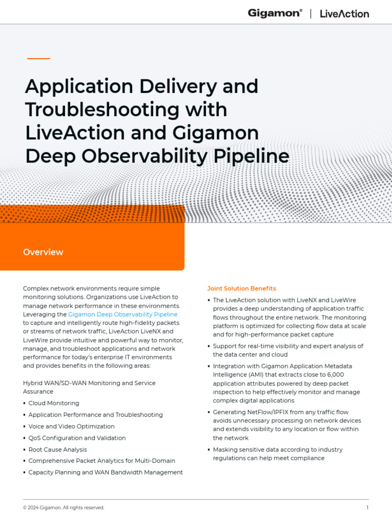 Js Liveaction Gigamon | PDF