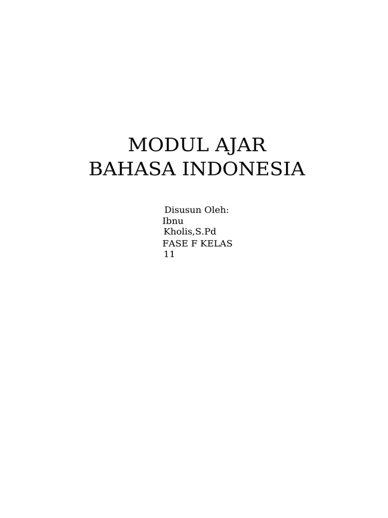 Modul Bahasa Ind Ib | PDF