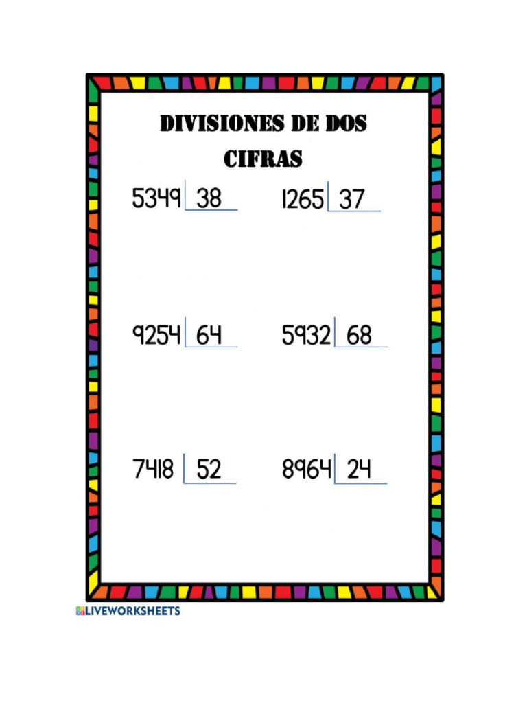 Divisiones Por Dos Cifras Pdf