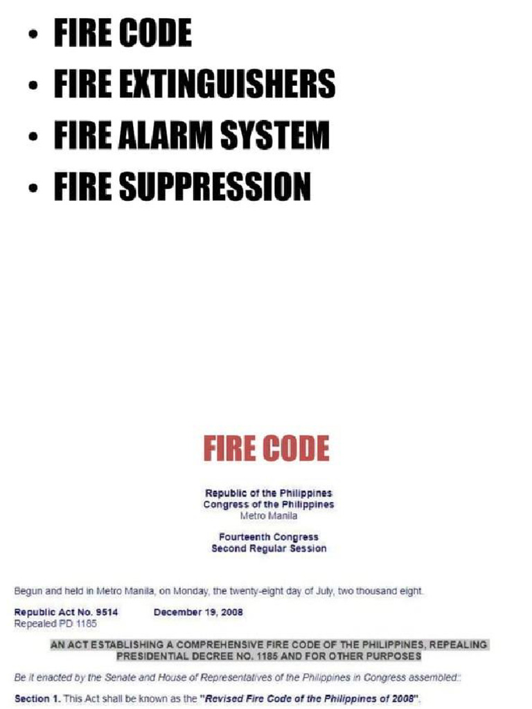 Fire Code | PDF