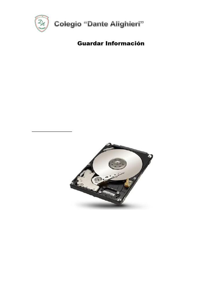 Clase01 Tema | PDF | Disco duro | Almacenamiento de datos de la computadora