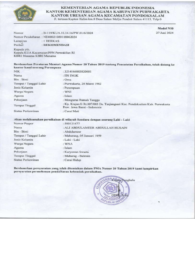 Berkas File Iin | PDF