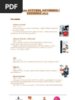 Novetats Oct, Nov i Des 2011