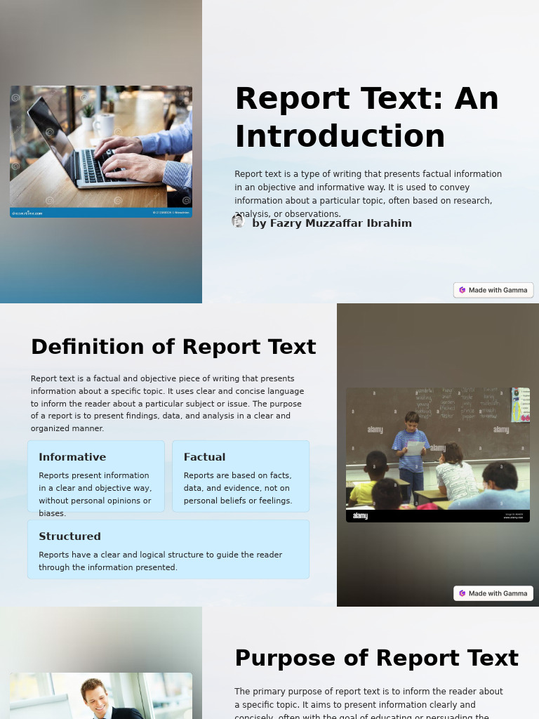 Report Text An Introduction | PDF