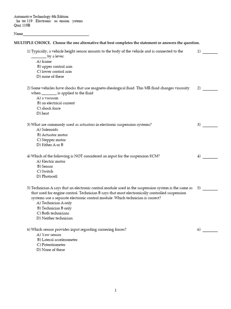 Electronic suspension systems McQueen PDF