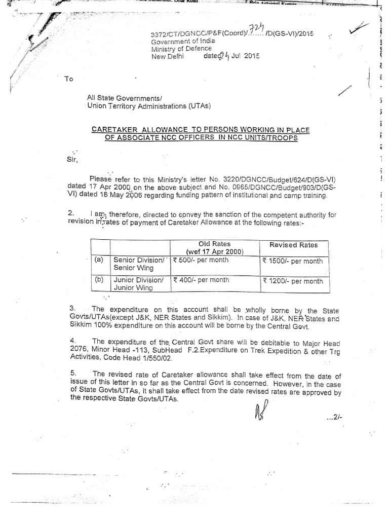 NCC Policy Letters | PDF