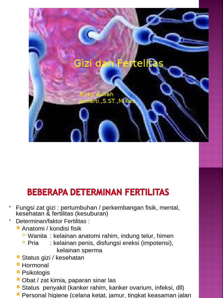 Gizi Dan Fertilitas 5 Ppt PDF