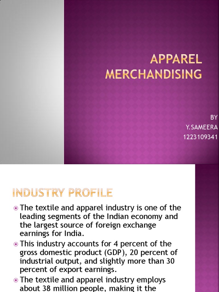 Apparel Merchandising | PDF | Sales | Clothing