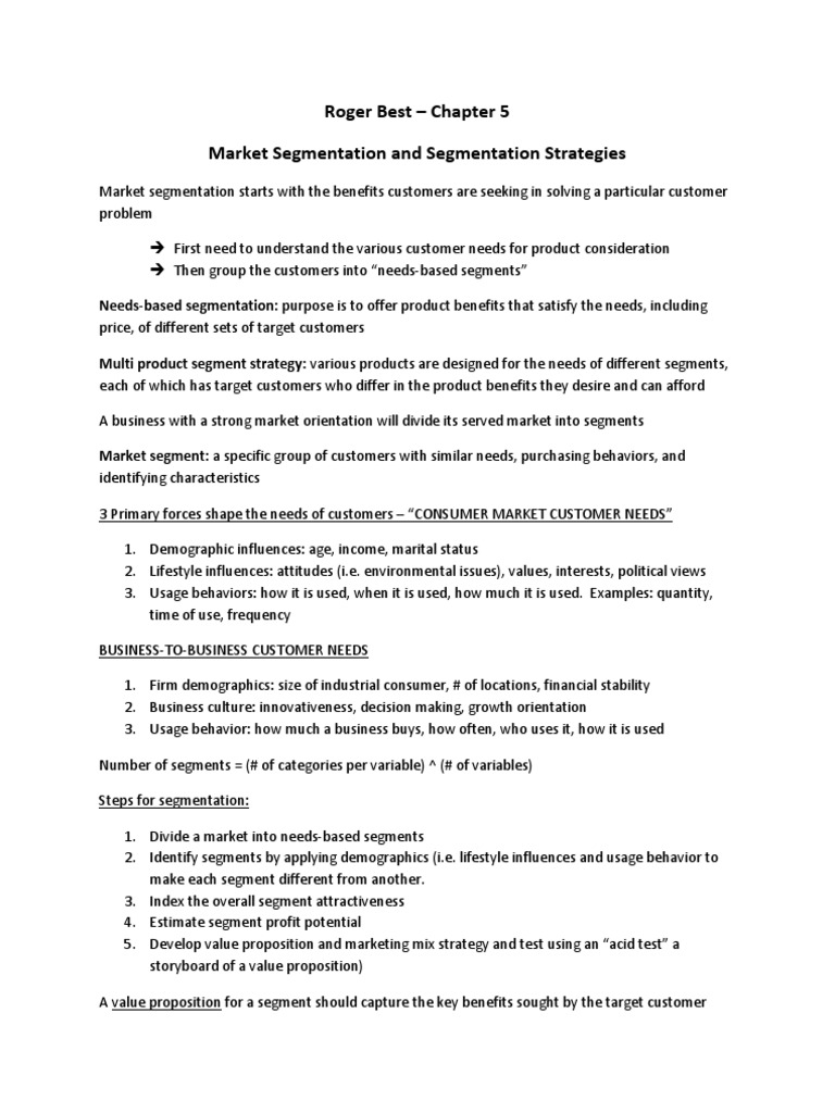 Market Segmentation Strategies Explained | PDF | Market Segmentation ...