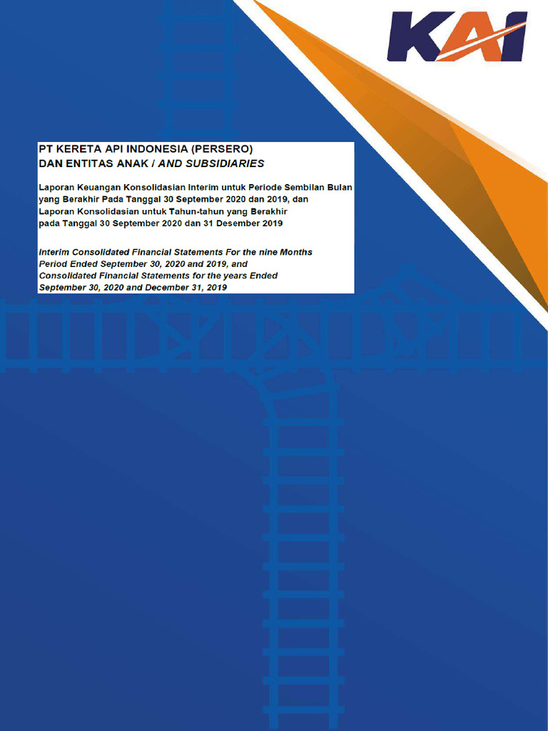 Laporan Keuangan Pt Kai 30 September 2020 Pdf