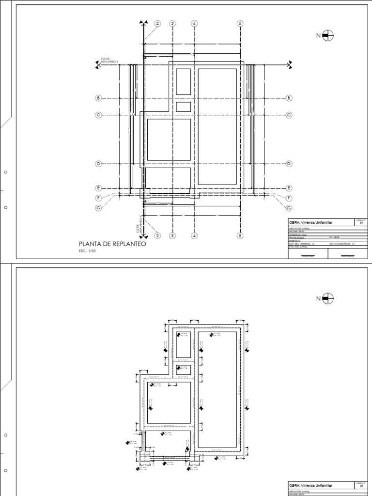 Proyecto de Vivienda Unifamiliar - Original. | PDF