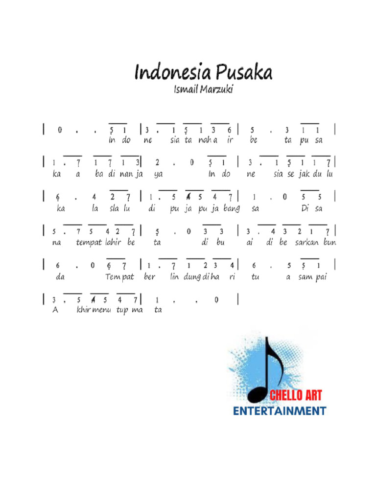 Teks lagu indonesia pusaka pdf