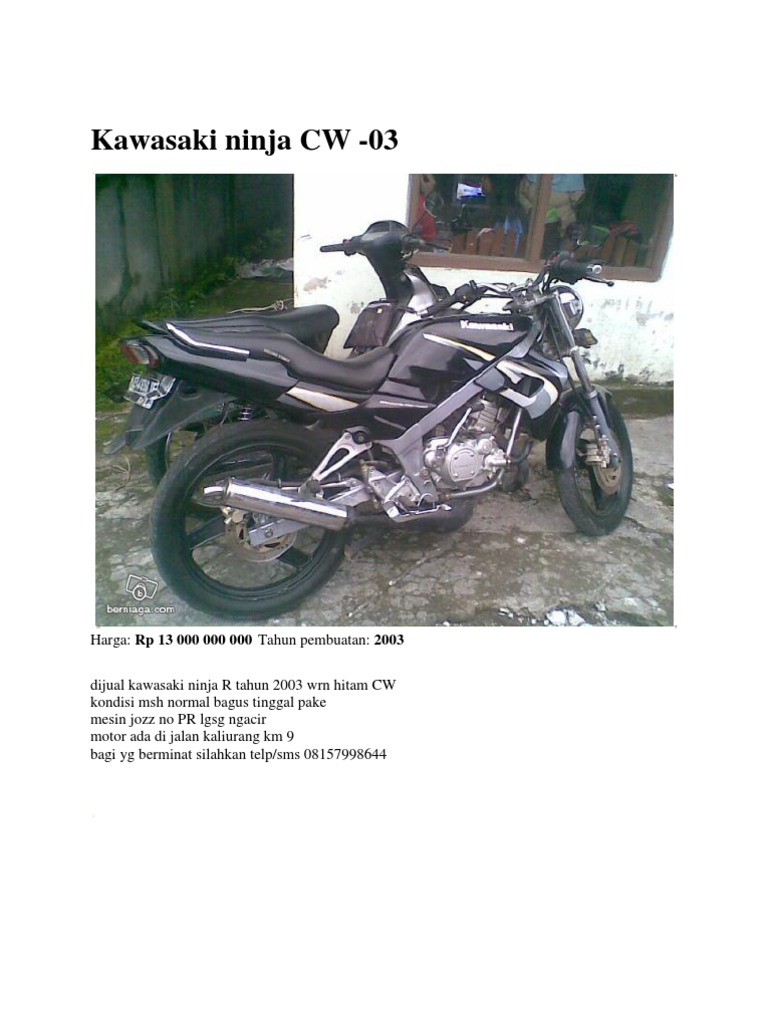 Kawasaki Ninja CW