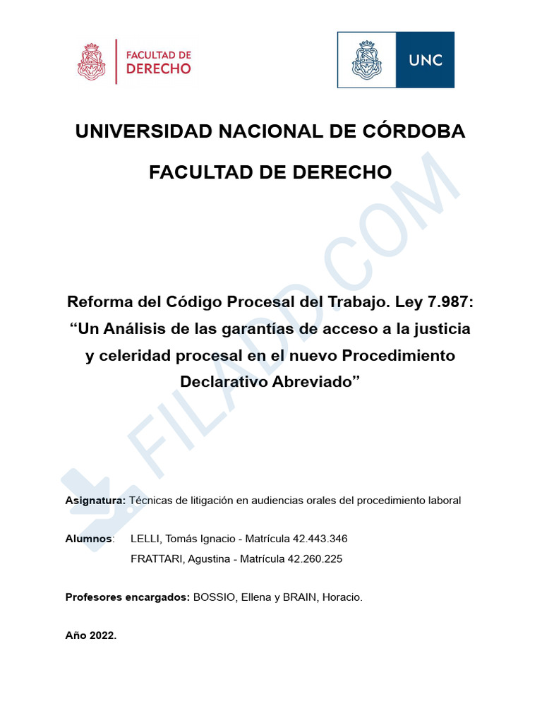 Tecnicas De Litigacion De Audiencias Orales Laborales 1 Pdf