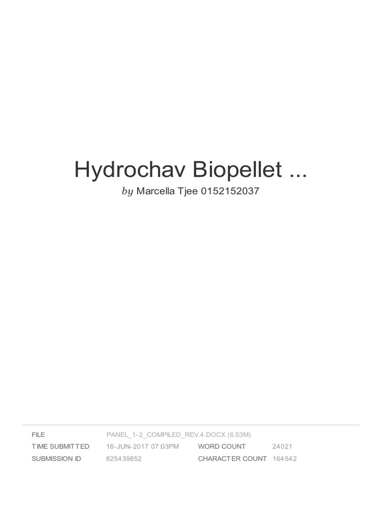 Hydrochav Biopellet ... | PDF