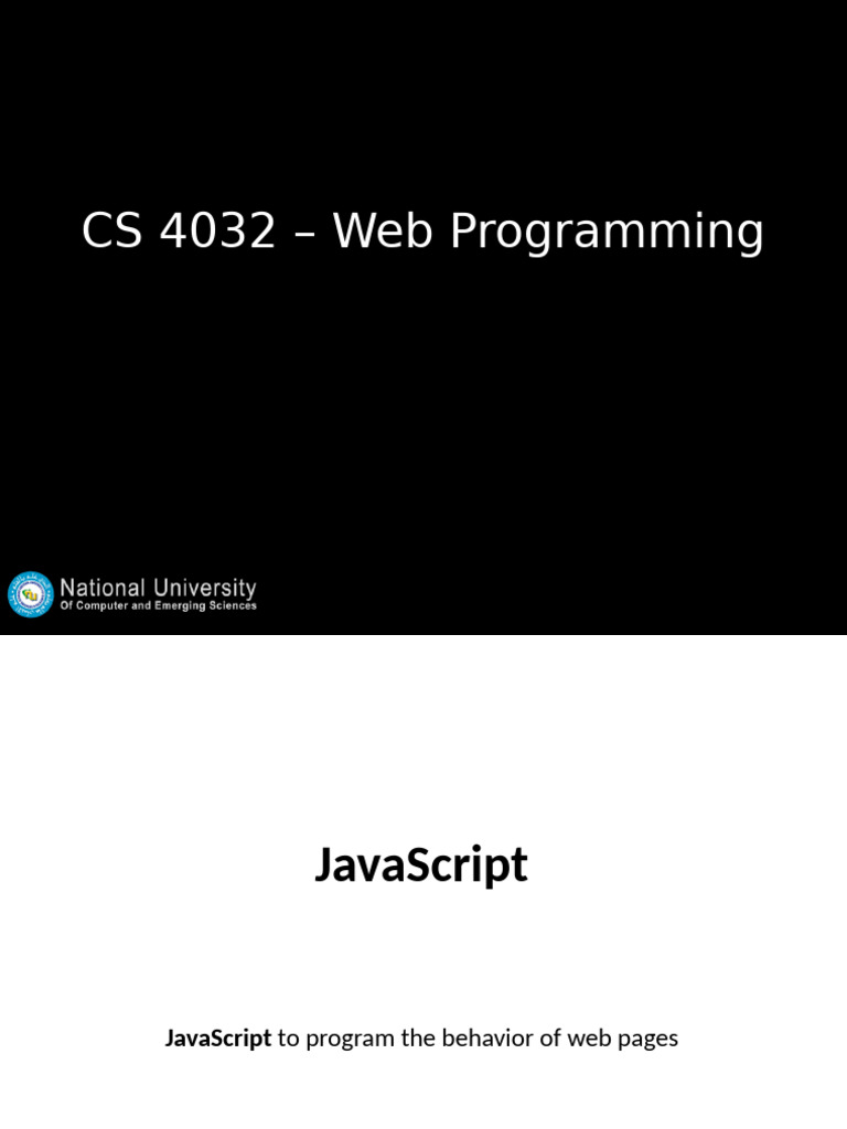 Web LW 04 JavaScript | PDF
