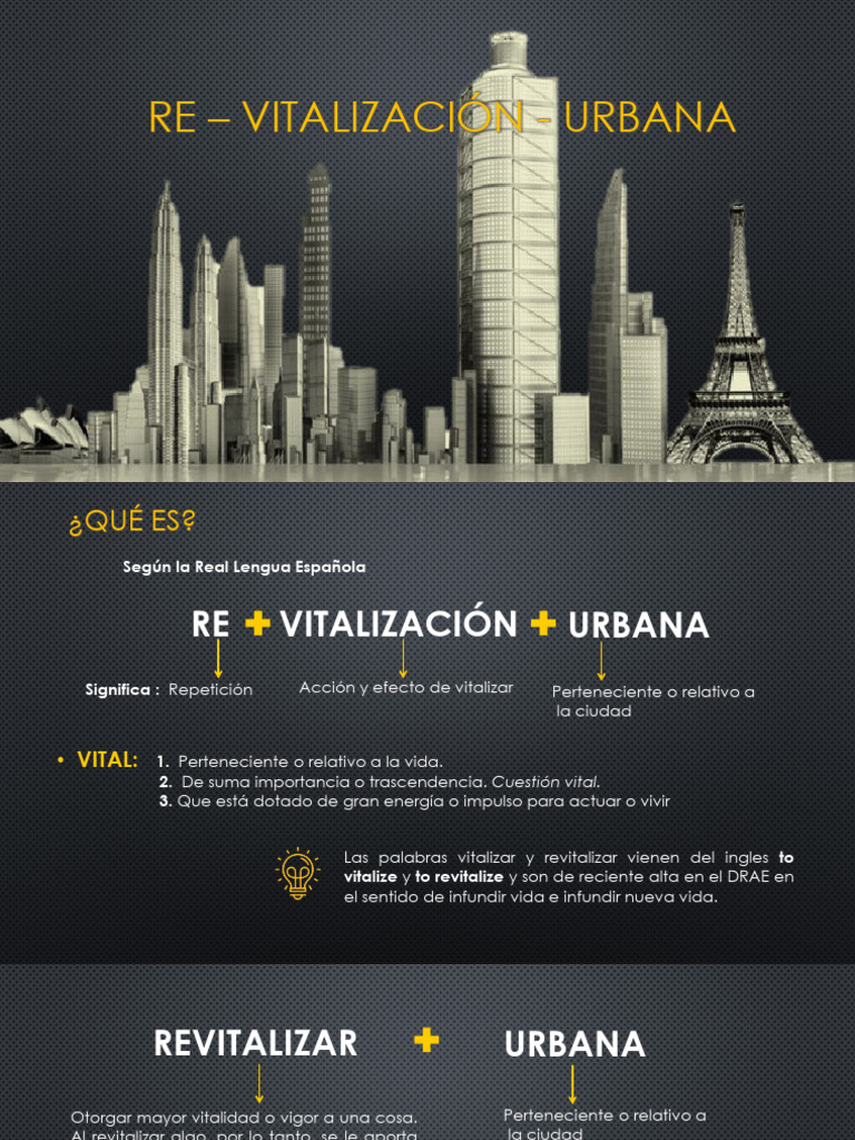 Revitalización Urbana: Conceptos y Estrategias | PDF | America latina ...