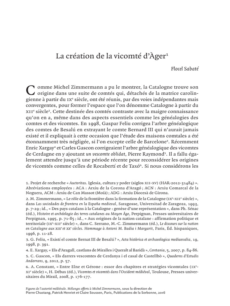 VICOMTE AGER PDF | PDF