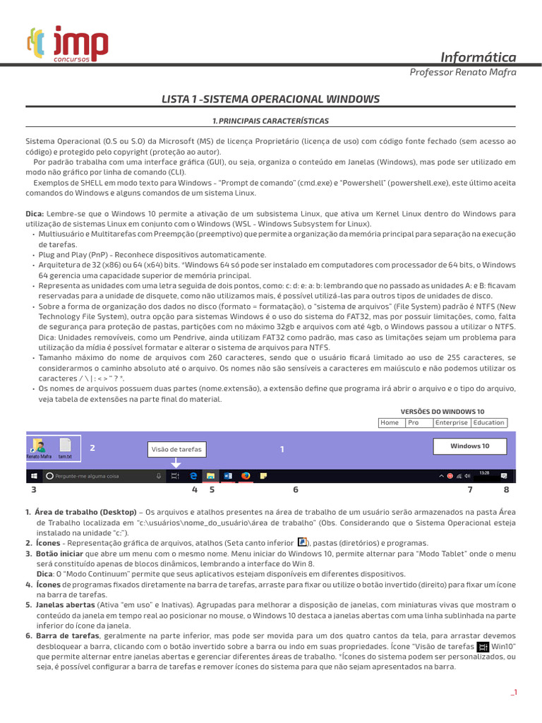 AS INF Apostila Informática Básico Emannuelle Gouveia | PDF