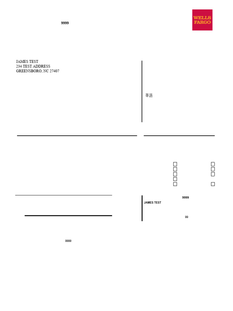Bank Statements - Wells Fargo Sample5 | PDF
