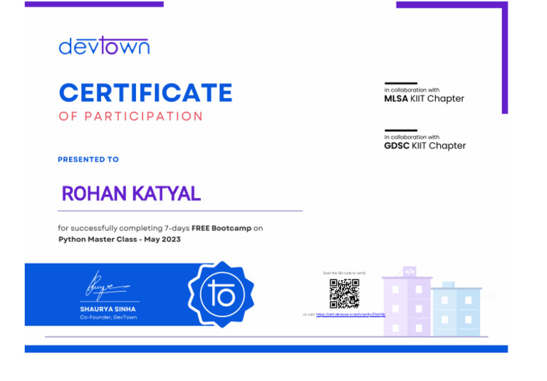 Python MasterClass Certificate | PDF