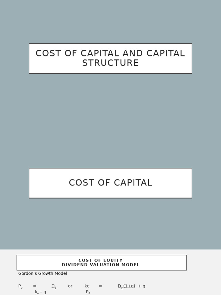 cost-of-capital-and-capital-structure-pdf