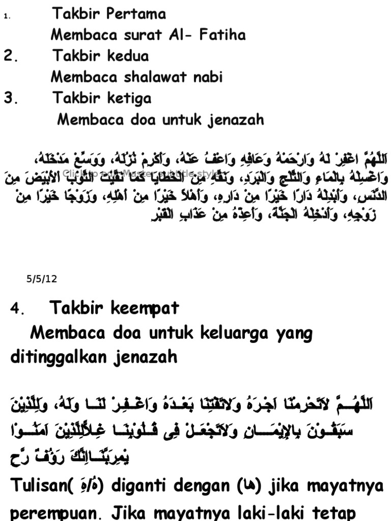Doa Untuk Jenazah Laki Laki