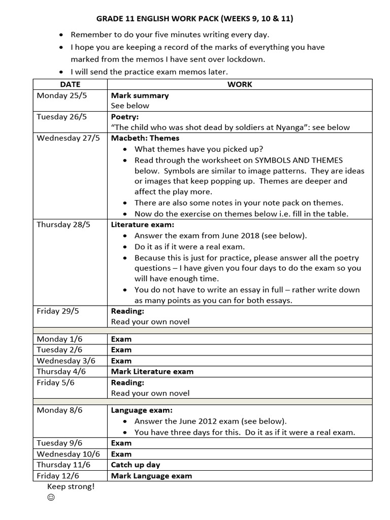 GR 11 English McCrindle Weeks 9 10 11 | PDF