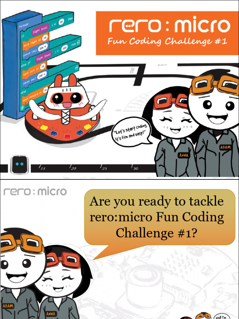 Rero:Micro Makecode For Microbit Fun Coding Challenge #1 | PDF